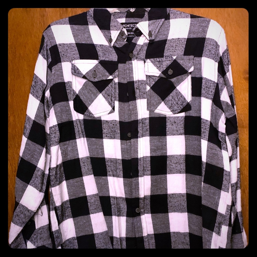 Boys Architect Plaid Button-Down Shirt